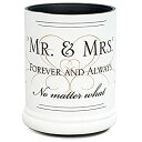 【中古】【輸入品・未使用】Elanze Designs Mr & Mrs Forever and Always セラミックストーンウェア 電気大型ジャーキャンドルウォーマー