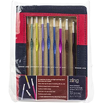 šۡ͢ʡ̤ѡKnitter's Pride-Zing Single Ended Crochet Hook Set-Size 2...