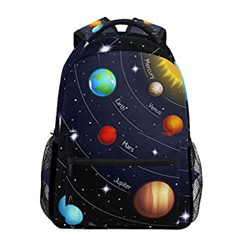 楽天スカイマーケットプラス【中古】【輸入品・未使用】バックパック 宇宙 宇宙 銀河 太陽系 ショルダーバッグ デイパック 旅行 ハイキング 男の子 女の子 男性 女性