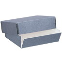 【中古】【輸入品・未使用】Lineco Archival 14インチ x 18インチ プリント収納ボックス ドロップフロントデザイン 14インチ x 18インチ x 3インチ 外装カラー:ブルー/グレ