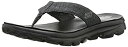【中古】【輸入品・未使用】Skechers Performance Women's Go Walk Move Solstice Flip Flop,Black,...