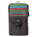 【中古】【輸入品・未使用】楽しいデザイン ポータブルパッド入り ブラウン ストライプ カメラケース ニコン CoolPix カメラなど用(4)