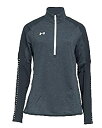【中古】【輸入品・未使用】Under Armour レディース UA ニット ウォームアップ ?ジップ LG グレー