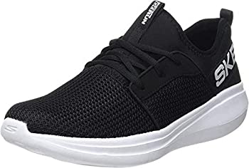 【中古】【輸入品 未使用】Skechers ボーイズ GO Run Fast Valor トレーナー, ブラック/ホワイト, 4 Big Kid