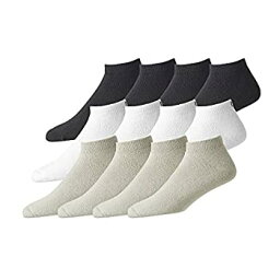 【中古】【輸入品・未使用】Footjoy メンズ ComfortSofスポーツソックス 12足パック ホワイト/ブラック/ドリフトウッド サイズ7-12