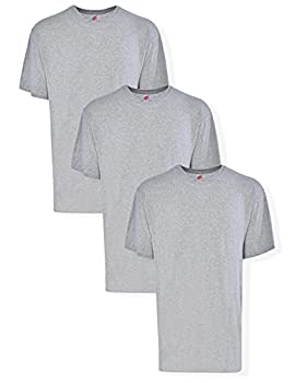 【中古】【輸入品・未使用】Hanes Big Men's Tagless ComfortSoft Crew Undershirt Tall 3-Pack, Grey Heather, 4X-Large