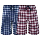 【中古】【輸入品・未使用】Hanes メンズ & ビッグ メンズ ウーブンストレッチ パジャマショーツ ? 2パック US サイズ: 5X-Large カラー: ブルー