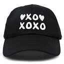 【中古】【輸入品・未使用】Hugs Kisses XOXOハット レディース 刺繍入り野球帽 US サイズ: Adjustable カラー: ブラック