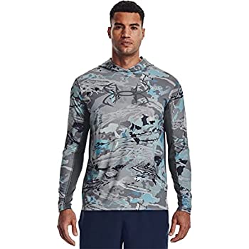 Under Armour Men's Iso-Chill Shore Break Camo Hoodie , Ua Hydro Camo (995)/Pitch Gray , Medium