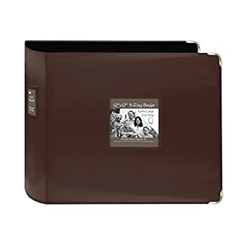 【中古】【輸入品・未使用】Pioneer 1-piece 12 x 12-inch Sewn Leatherette 3-ring Binder, Brown