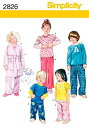 【中古】【輸入品・未使用】Simplicity Sewing Pattern 2826 Toddler/Child Sleepwear, AA (1/2-1-2-3) by Simplicity Creative Group Inc - Patterns(3)