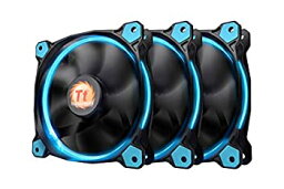 【中古】【輸入品・未使用】Thermaltake Riing 12 高静圧円形リング ブルーLEDケース/ラジエーターファン 防振マウントシステム付き トリプルパック冷却 CL-F055-PL12BU-A