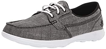 yÁzyAiEgpzSkechers fB[X Go Walk Lite-15433 {[gV[Y, ubN/zCg, 6.5 Wide