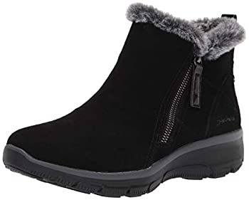 【中古】【輸入品 未使用】Skechers Women 039 s Zip Bootie Fashion Boot, Black, 9