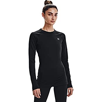 šۡ͢ʡ̤ѡUnder Armour Women's Authentics Long Sleeves Crew Neck T-Shirt , Black (001)/White, X-Large