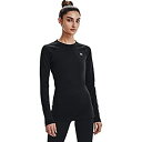 【中古】【輸入品・未使用】Under Armour Women's Authentics Long Sleeves Crew Neck T-Shirt , Black (001)/White, X-Large