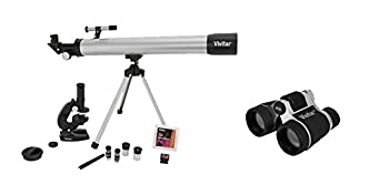 【中古】【輸入品 未使用】Vivitar VIV-TELMIC-40-BLK 望遠鏡/顕微鏡/双眼鏡セット 黒色