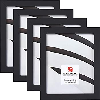 【中古】【輸入品・未使用】Craig Frames エッセンシャル モダン 1インチ ピクチャーフレーム 4個セット 8.5 x 11 ブラック 646BK8511L-4(4.0)