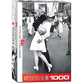 【中古】【輸入品・未使用】ジグソーパズル 1000ピース ユーログラフィックス ライフ 勝利のキス タイムズスクエア 6000-0820
