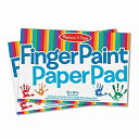 【中古】【輸入品・未使用】Melissa & Doug Fingerペイント紙パッド( 12?x 18インチ)???50シート、2?- Pack