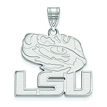 【中古】【輸入品・未使用】LSU Large ( 3?/ 4インチ)ペンダント(スターリングシルバー)