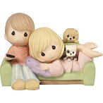 【中古】【輸入品・未使用】Precious Moments 172005 You're My Favorite Place To Be Couple Together on Couch ビスク磁器フィギュア