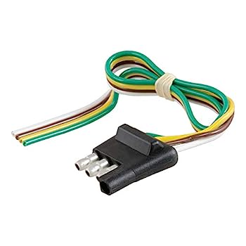 【中古】【輸入品・未使用】CURT 58030 トレーラーサイド 4ピン フラットワイヤハーネス 12インチワイヤ付き