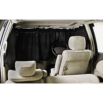 【中古】【輸入品・未使用】ボンフォーム 車用 シャットカーテン ブラック ミニバンフロント3枚セット 車中泊に最適 普通車用 7901-03BK