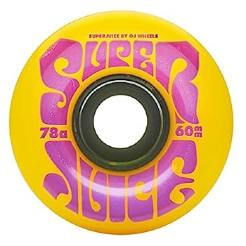 【中古】【輸入品・未使用】【OJ Wheels】オージェイウィール 60mm Super Juice 78a ウィール スケートボード スケボー クルーザー(4個1セット) YELLOW