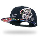 【中古】【輸入品・未使用】Love To スナップバックハット メンズ レディース ファッション グリム リーパー エイリアン スカル ブラック フラット ビル...