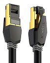 【中古】【輸入品・未使用】Tesmax Cat 8 イーサネットケーブル 10フィート 26AWG 40Gbps 2000Mhz ウルトラスピード Cat8 L...