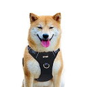 【中古】【輸入品・未使用】NATUYA 犬用 ハーネス スポーツハーネス リード 通気性メッシュ 耐久性 夜間反射材料 引っ張り防止 窒息防止 犬用胴輪 調節可能 装着簡単 中型犬