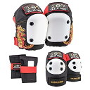 【中古】【輸入品・未使用】トリプル エイト 187 キラー パッド スケートボード 膝パッド、肘パッド、リストガード、6パックパッドセット、S/M、Caball...