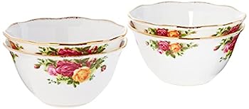 【中古】【輸入品・未使用】Royal Albert Old Country Roses Bowl (Set of 4), 11cm, Multicolor