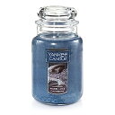 【中古】【輸入品 未使用】Yankee Candle Warm Luxeカシミア Large Jar Candle ブルー 1556004-YC