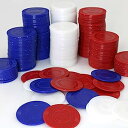 【中古】【輸入品・未使用】GiftExpress プラスチック製ポーカーチップ 300個セット 子供用 ゲームプレイ 数学の学習 ビンゴゲーム レッド ホワイト...