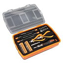 【中古】【輸入品 未使用】DNA Motoring TOOLS-00035 37 Piece Handheld Tool Complete Drill Bits Set, Includes Screwdriver, Pliers, Ratchet Bit Driver, 1 Kit, Ora