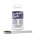 【中古】【輸入品・未使用】Armour Etch Glass Etching Cream 10oz Kit - 15-0200 - Create Permanently Etched Designs - Bundled with Moshify Application Brushes