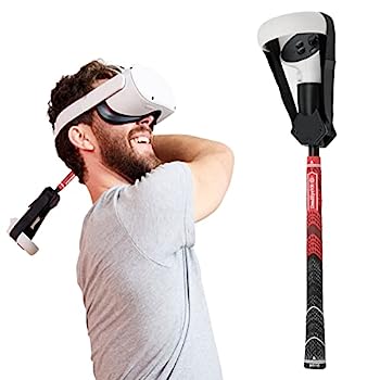 【中古】【輸入品・未使用】DeadEyeVR DriVR - VRゴルフクラブハンドルアクセサリー - Rift S と Oculus Quest 2 (レッド - メタル)