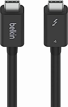 【中古】【輸入品・未使用】Belkin USB-Cケーブル Thunderbolt 4/USB4 100W 40Gbps高速データ転送 8K対..