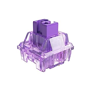 【中古】【輸入品・未使用】Akko (アコ) CS Jelly Purple(ジェリーパープル)スイッチ タクタイル 3ピン 40gf 防塵ステム付きキーボードスイッチ MXメカニカルキーボード対応