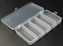 【中古】【輸入品・未使用】3パック 5 グリッド クリアプラスチック 釣り具アクセサリーボックス コンテナ 透明 小さな釣りルアー 餌フック 収納ボックス ジュ...