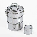 【中古】【輸入品・未使用】To Go Ware ティファン ランチボックス ステンレススチール 3-Tier & Sidekick 1202134