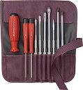 【中古】【輸入品・未使用】PB SWISS TOOLS 8218BO 差替式ドライバーセット 9本組 ボルドー