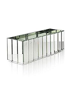 【中古】【輸入品・未使用】Serene Spaces Living 長方形ギャツビーミラー花瓶 ? 素晴らしいギャツビー風 豪華ガラス花瓶 ベベルエッジミラーストリップ付き ホームデコ イ