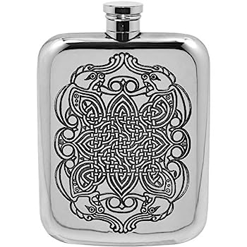 【中古】【輸入品 未使用】English Pewter Company 180ml Celtic Liquor Hip Flask CEL126