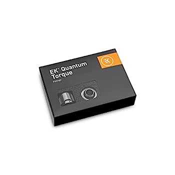 【中古】【輸入品・未使用】EKWB EK-Quantum Torque STC-12/16 圧縮継手 ソフトチューブ用 12/16mm (内径7/16インチ 外径5/8インチ) ニッケル 6個パック
