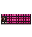 【中古】【輸入品・未使用】TAI-HAO 42 ゴム製ゲーミングキーキャップ すべてのMXタイプキーボードに対応 ネオンピンク