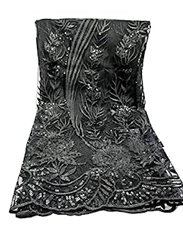 【中古】【輸入品・未使用】Old DIrd アフリカレース生地 5ヤード レース フレンチレース生地 刺繍とス..