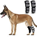 【中古】【輸入品・未使用】犬の脚ブレース 後ろの脚用 安全反射ストラップ付き 圧縮 犬の膝ブレース 裂け防止 ACLの後ろの脚をサポート 犬の後方ホックのヒール...